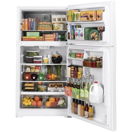 21.9 cu ft Top Freezer White Refrigerator - Image 4