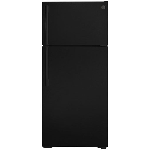 16.6 cu ft Top Freezer Black Refrigerator