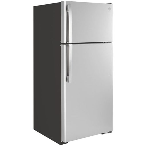 16.6 cu ft Top Freezer Stainless Refrigerator - Image 2