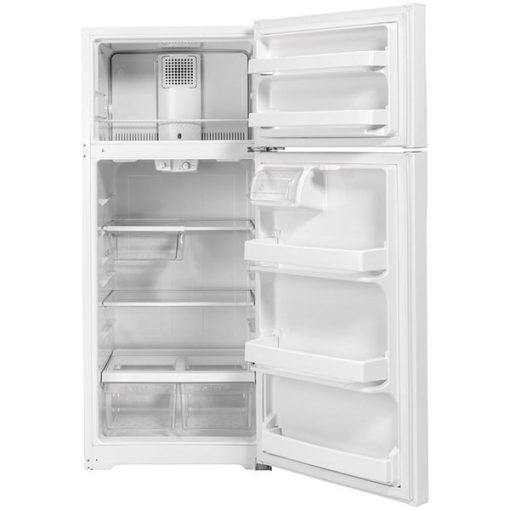 16.6 cu ft Top Freezer White Refrigerator - Image 3
