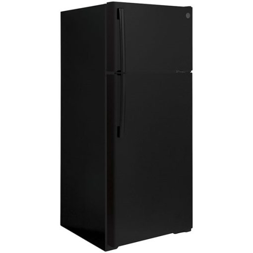 17.5 cu ft Top Freezer Black Refrigerator - Image 2