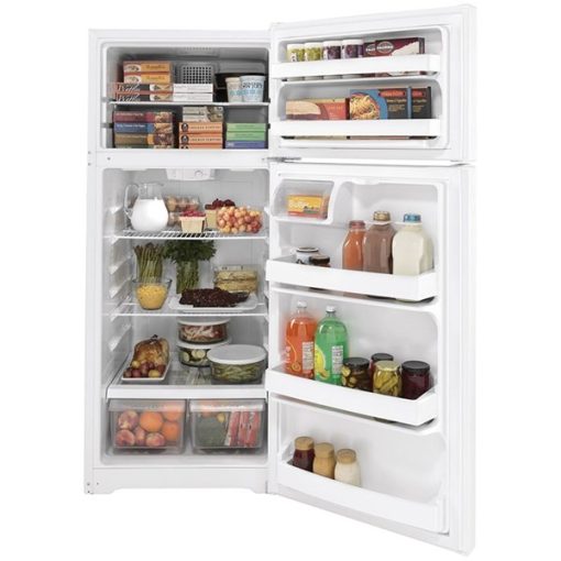 17.5 cu ft Top Freezer White Refrigerator - Image 4