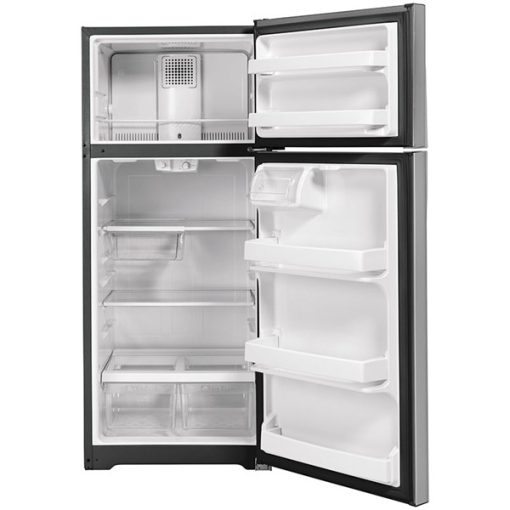 17.5 cu ft Top Freezer Stainless Refrigerator - Image 3