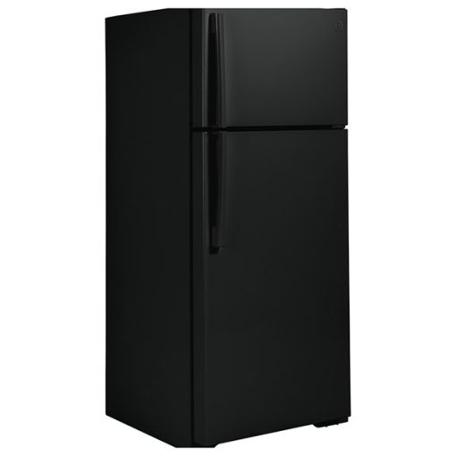 17.5 cu ft Top Freezer Black Refrigerator - Image 2