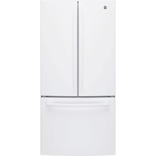 18.6 cu ft French Door White Refrigerator