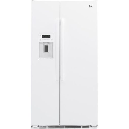 21.9 cu ft Side-by-Side White Refrigerator