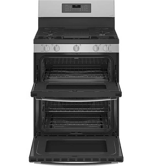 GE Profile 30" Fingerprint Resistant Stainless Steel Gas Double Oven Convection Range With No Preheat Air Fry - Image 2