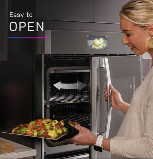GE Profile 30" Stainless Steel Left-Hinge Smart Built-In Convection Single Wall Oven - Image 8