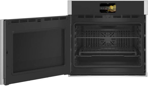 GE Profile 30" Stainless Steel Left-Hinge Smart Built-In Convection Single Wall Oven - Image 2