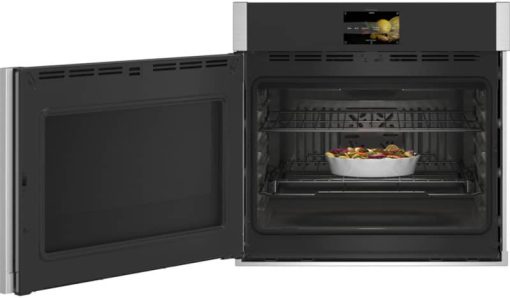 GE Profile 30" Stainless Steel Left-Hinge Smart Built-In Convection Single Wall Oven - Image 3