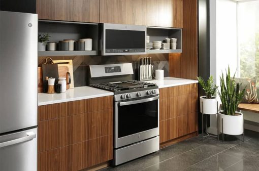 GE Profile 30" Fingerprint Resistant Stainless Steel Freestanding Self Clean Gas Range With No Preheat Air Fry - Image 7