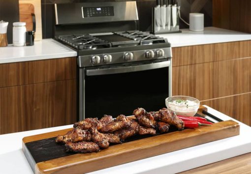 GE Profile 30" Fingerprint Resistant Stainless Steel Freestanding Self Clean Gas Range With No Preheat Air Fry - Image 12