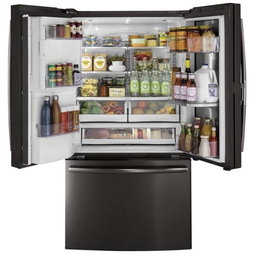 22.1 cu ft French Door Black Stainless Steel Refrigerator - Image 4