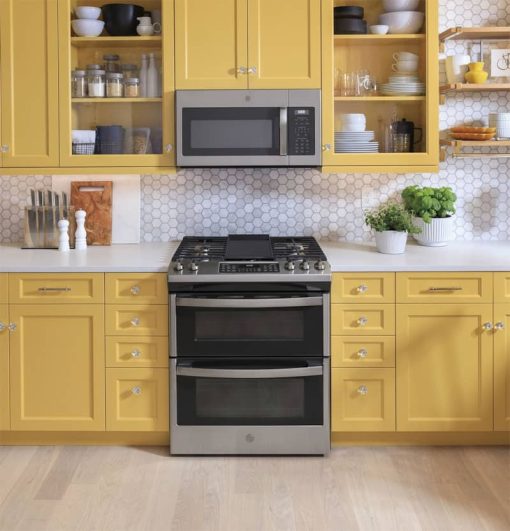 GE ADA 30" Stainless Steel Slide-In Double Oven Convection Gas Range - Image 7