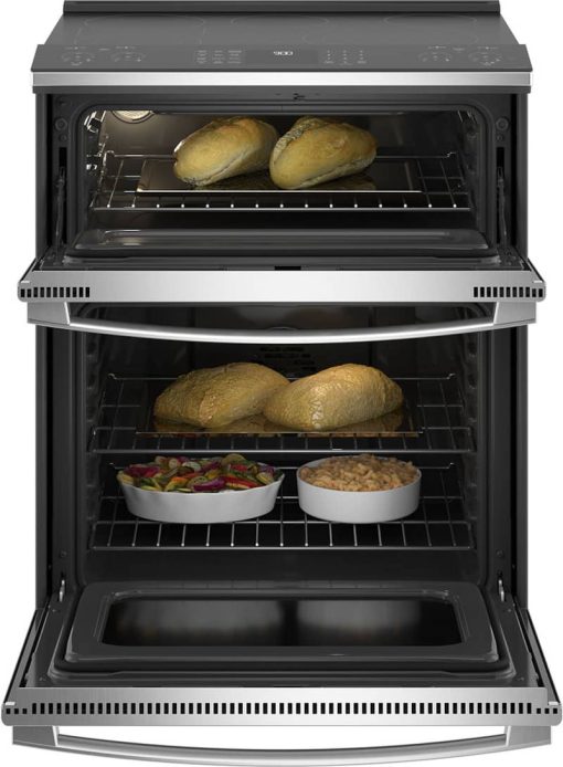 GE Profile ADA 30" Smart Fingerprint Resistant Stainless Steel Slide-In Double Oven Electric Range - Image 3