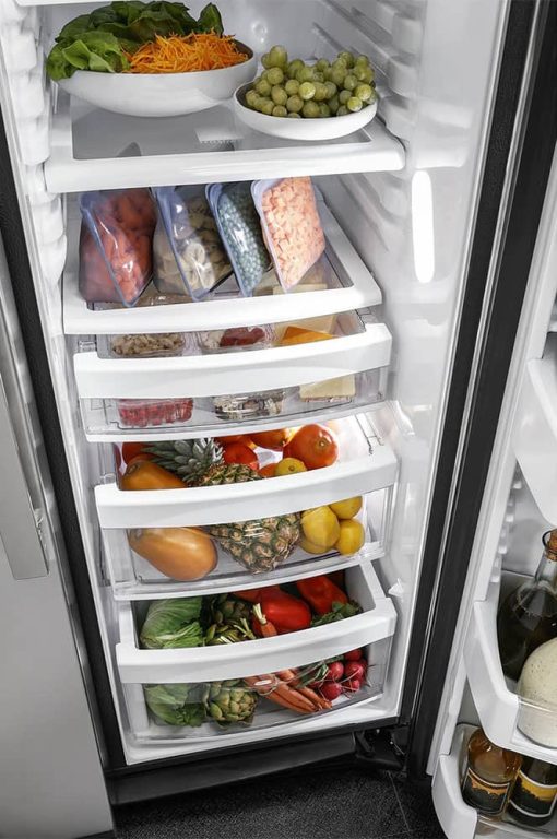 GE Profile ENERGY STAR 25.3 Cu. Ft. Fingerprint Resistant Stainless Steel Side-By-Side Refrigerator - Image 4