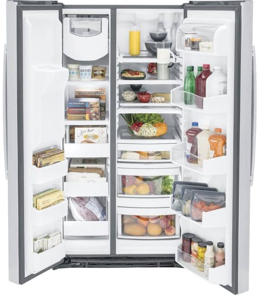 GE Profile ENERGY STAR 25.3 Cu. Ft. Fingerprint Resistant Stainless Steel Side-By-Side Refrigerator - Image 2