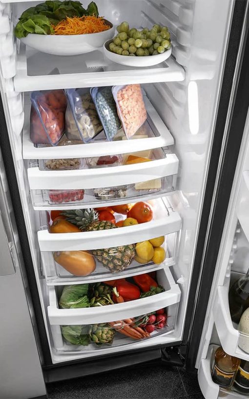 GE Profile 21.9 Cu. Ft. Fingerprint Resistant Stainless Steel Counter-Depth Side-By-Side Refrigerator - Image 8
