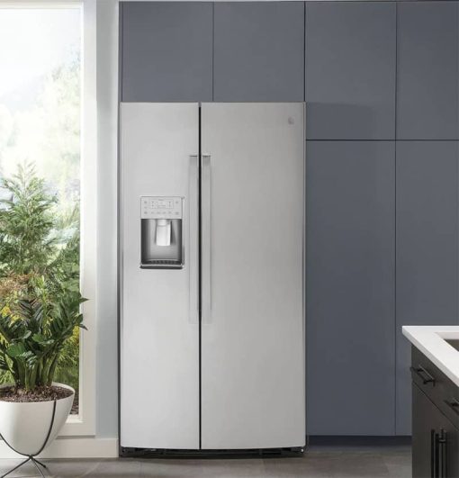 GE Profile 21.9 Cu. Ft. Fingerprint Resistant Stainless Steel Counter-Depth Side-By-Side Refrigerator - Image 12