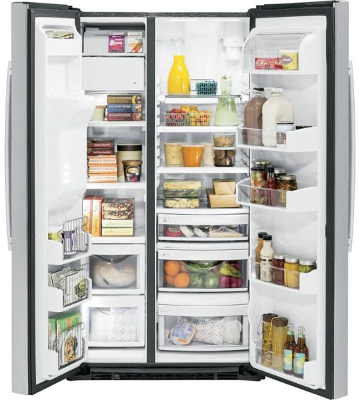GE Profile 21.9 Cu. Ft. Fingerprint Resistant Stainless Steel Counter-Depth Side-By-Side Refrigerator - Image 2