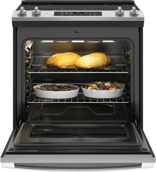GE ADA 30" Stainless Steel Slide-In Electric Range - Image 3