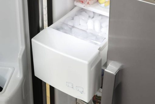 GE 23 Cu. Ft. Black Side-By-Side Refrigerator - Image 14