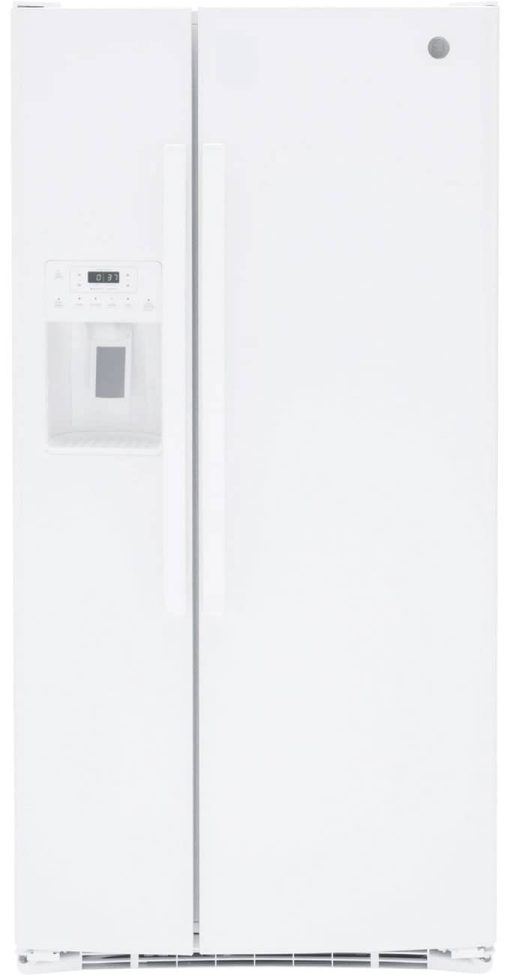 GE 23 Cu. Ft. White Side-By-Side Refrigerator