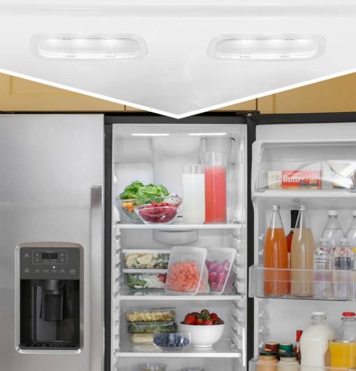 GE 25.3 Cu. Ft. Black Side-By-Side Refrigerator - Image 10
