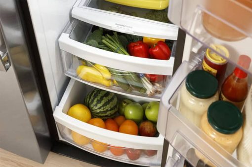 GE 25.3 Cu. Ft. Black Side-By-Side Refrigerator - Image 11