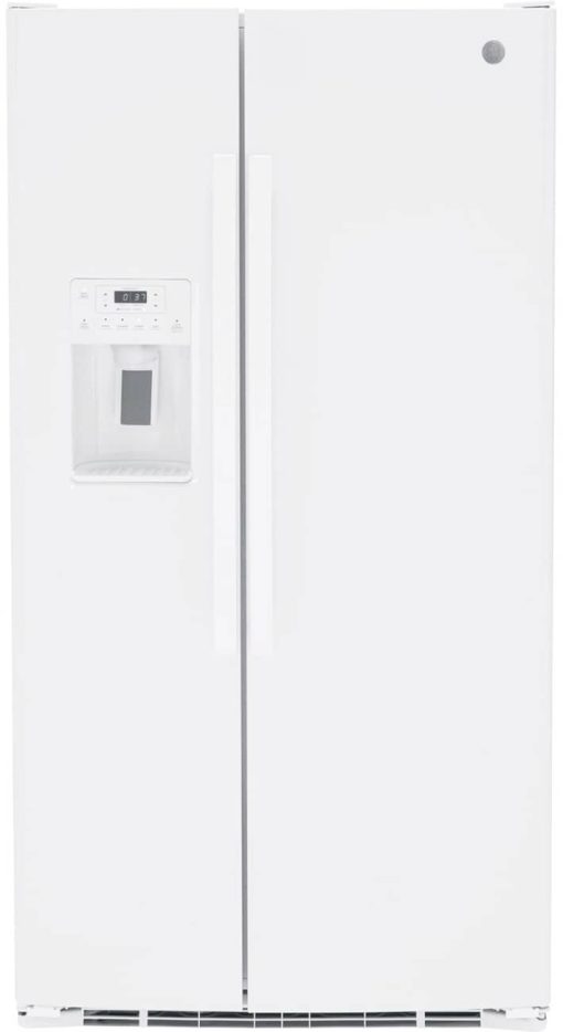 GE 25.3 Cu. Ft.  White Side-By-Side Refrigerator