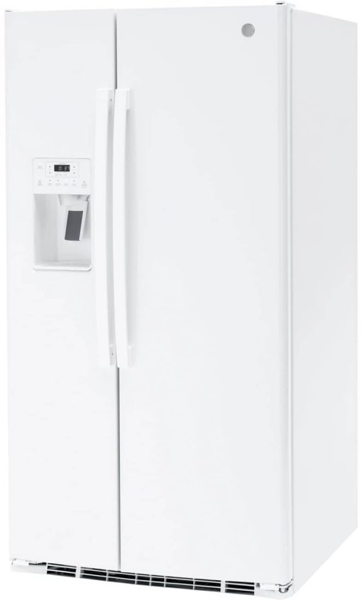 GE 25.3 Cu. Ft.  White Side-By-Side Refrigerator - Image 5
