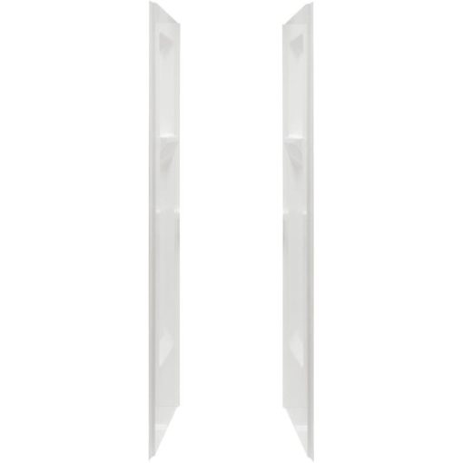 Mustee Durawall Model 700 2-Piece 48 In. W x 34 In. D Side Shower Wall Set in White