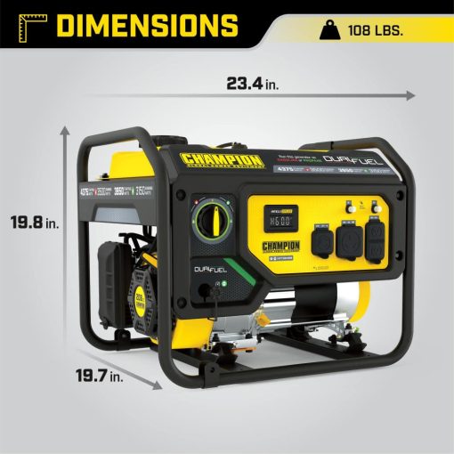 Champion Generator Dual Fuel Portable 3500 Watt - Image 7
