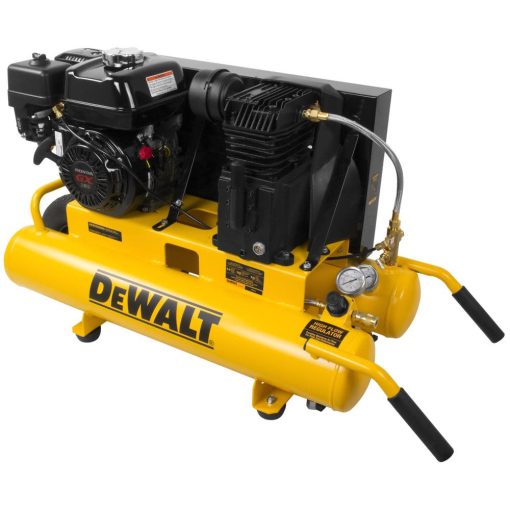 8-Gallon Portable 150-PSI Gas Twin Stack Air Compressor