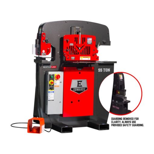 55 Ton Ironworker 3 Phase, 208 Volt, PowerLink, 10" Brake