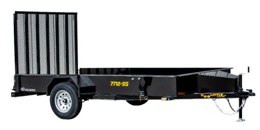 Doolittle Steel Sided Open Utility Trailer 12'x77" Single Axle HD Pro Toolbox