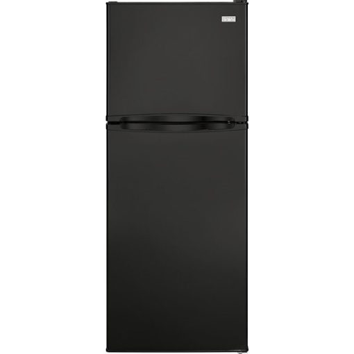 9.8 cu ft Top Freezer Black Refrigerator