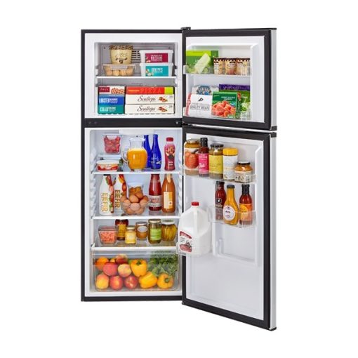 9.8 cu ft Top Freezer Stainless Refrigerator - Image 4