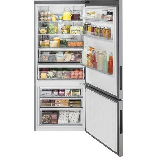 15 cu ft Bottom Freezer Stainless Refrigerator - Image 3