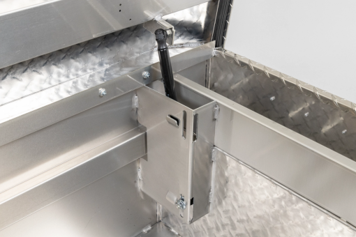 Weather Guard Saddle Truck Tool Box Aluminum Full Standard Clear - Image 7