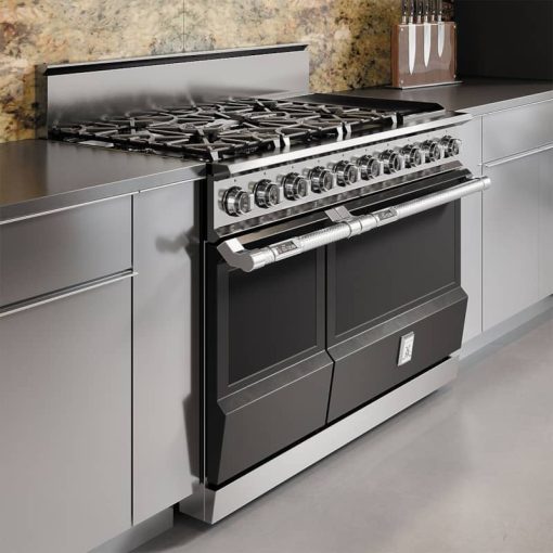 Hestan KRD Series 48" Steeletto 5-Burner Dual Fuel Range With 12" Griddle - Image 2