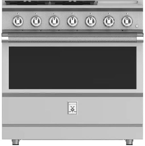 Hestan KRG Series 36" Steeletto 5-Burner Natural Gas Range With 12" Griddle