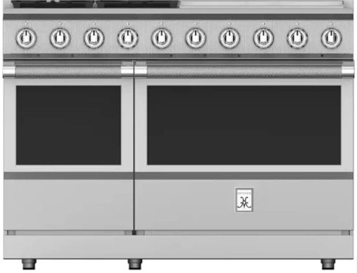 Hestan KRG Series 48" Steeletto 4-Burner Natural Gas Range With 24" Griddle