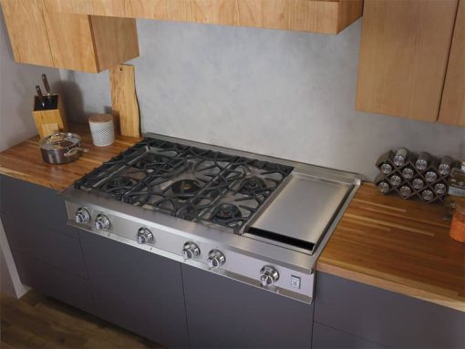 Hestan KRT Series 48" Tin Roof 5-Burner Rangetop With 12" Griddle - Image 5
