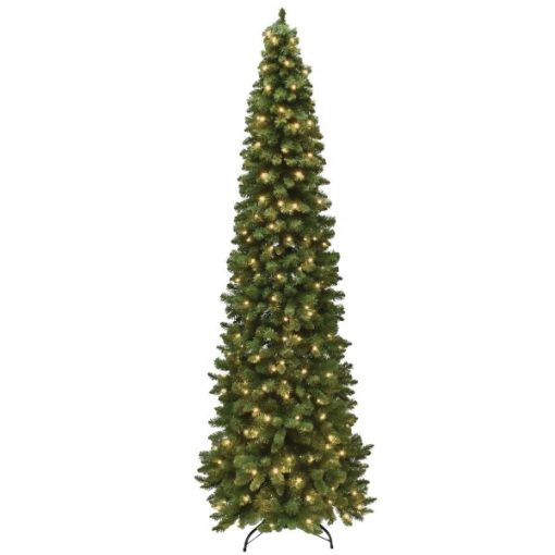 Concorde 9 Ft. Fir 500-Bulb Warm White LED Hinged Prelit Artificial Christmas Tree