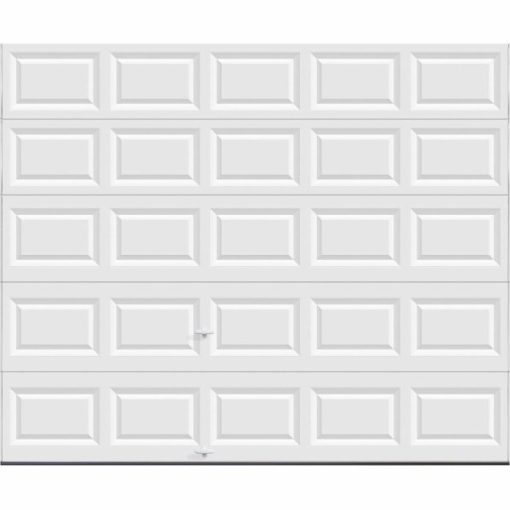 Holmes Bronze Series 10 Ft. W x 8 Ft. H White Steel Garage Door w/EZ-Set Torsion Spring