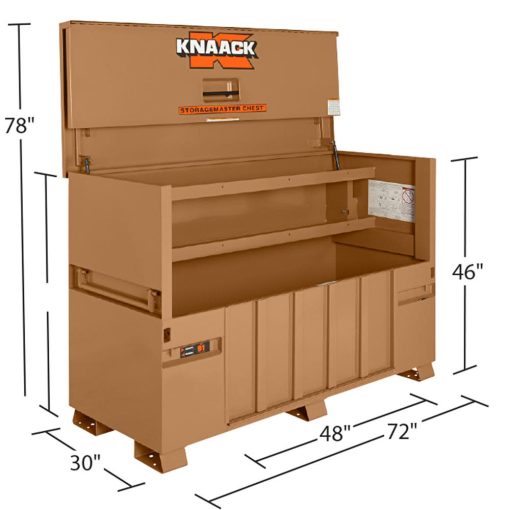 30-in W x 72-in L x 49-in Steel Jobsite Box - Image 5