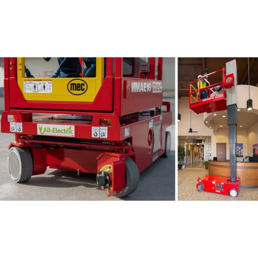 MEC 16' All Electric Vertical Mast Lift New - Image 3