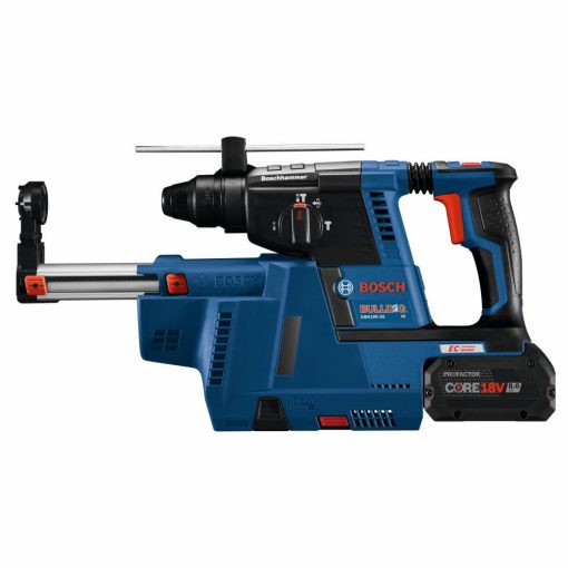 Bosch 18V SDS plus Bulldog 1" Rotary Hammer Kit with Dust Collection Attachment - Image 5