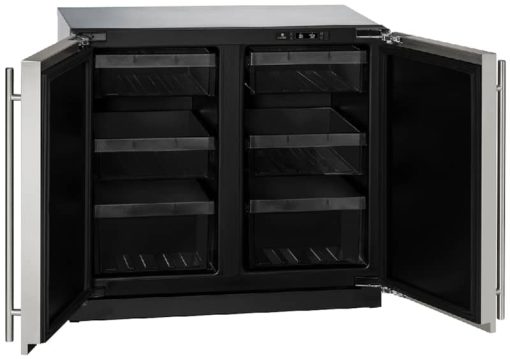 U-Line 3000 Series 36" Stainless Solid Dual-Zone Refrigerator - Image 2